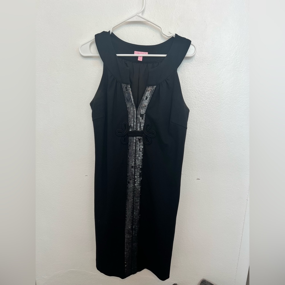 EUC Black Lilly Pulitzer dress with sequin detail
